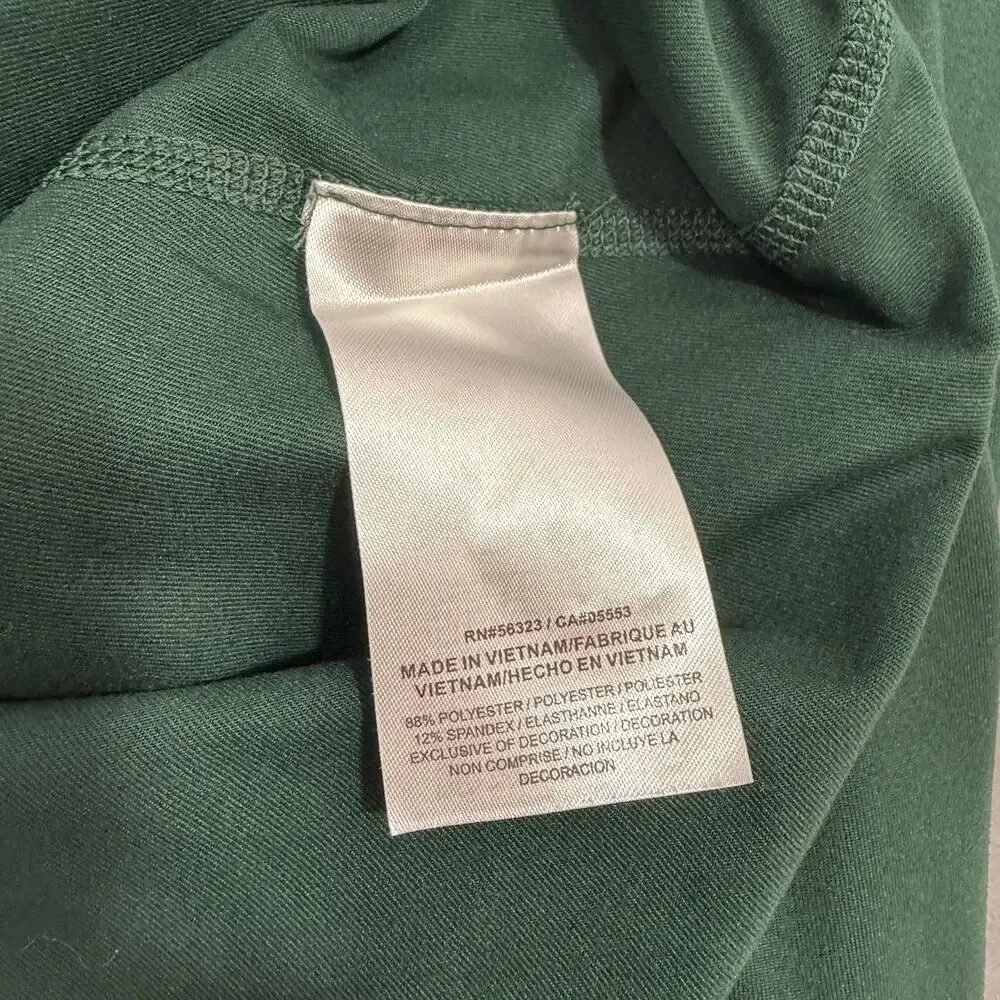 Nike Michigan State Spartans Quarter Zip Pullover Large Green Running Stretch